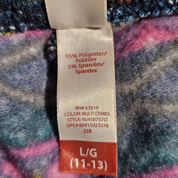 Two Pairs Christmas Fairisle Holiday Leggings Large - Picture 14 of 15